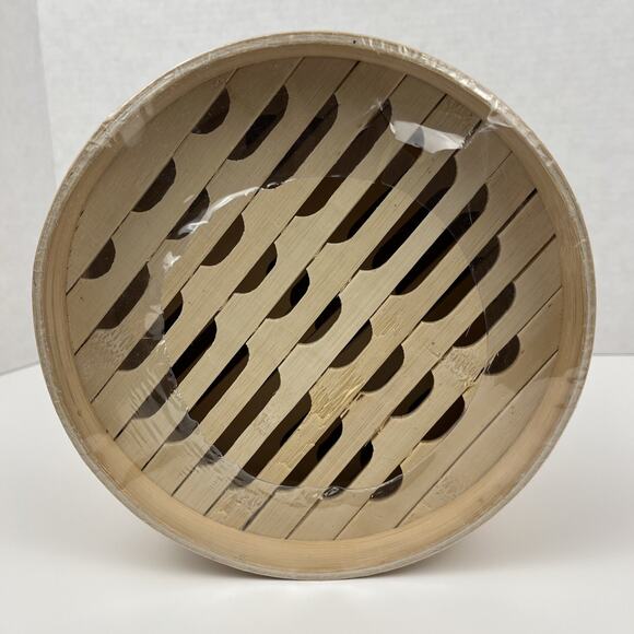 Bamboo Steamer Set 2 Steamer Trays 1 Cover 8 Inch Dia - Picture 6 of 6